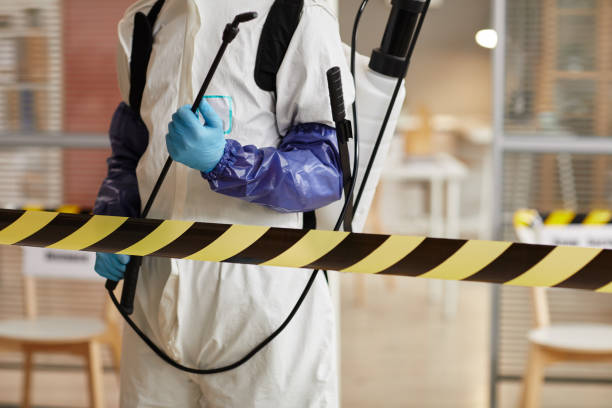 Professional Biohazard Cleanup technician working in Chambers, NE